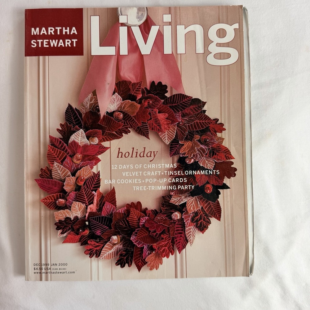 Martha Stewart Living Magazine December 1999 January 2000 #75 Complete w/ Cards